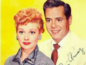 Lucille Ball and Ricky Ricardo.