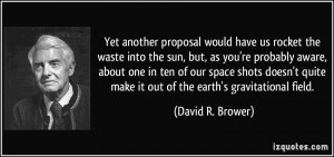 Yet another proposal would have us rocket the waste into the sun, but ...