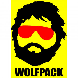 Wolf Pack Hangover Cool hangover wolfpack yellow