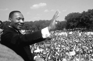 Rev. Martin Luther King Jr. giving his 