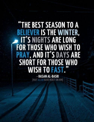 Winter - best Time for believers