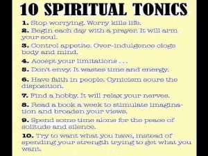 10 Spiritual Tonics Inspirational Life Quotes