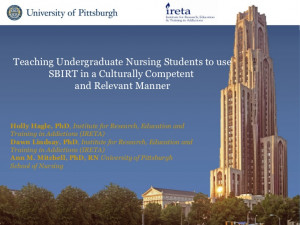 Teaching Undergraduate Nursing Students to use SBIRT in a Culturally ...