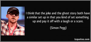 think that the joke and the ghost story both have a similar set up ...