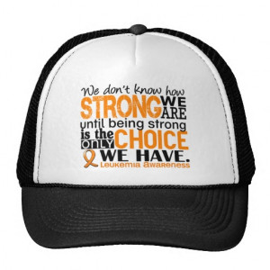 Leukemia I Wear Orange For The Cure 37 Trucker Hat