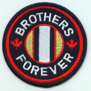 Brothers Forever – embroidered patch