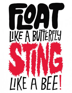 , Ali Quotes, Chris Piascik, Art Prints, Floating, Butterflies Sting ...