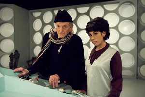 as First Doctor William Hartnell and Claudia Grant as Carole Ann Ford ...