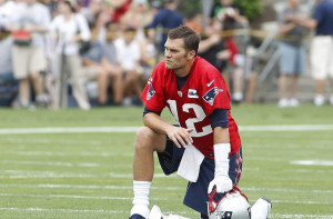 2014; Foxborough, MA, USA; New England Patriots quarterback Tom Brady ...