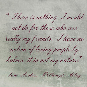 Jane Austen quote on friendship
