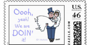 Funny and Unique Wedding Postage Stamps