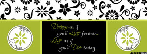 Dreams Quote Facebook Cover for Timeline