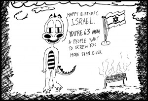 comic strip cartoon comic strip of israel on its 63rd independence day ...