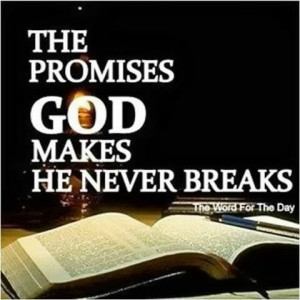 God's promises....