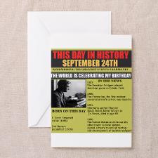 september 24th-birthday Greeting Cards (Pk of 20) for