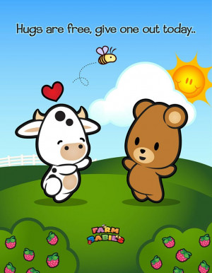 ... love #quotes #illustration#baby #farm #animals #cartoon #bear #cow #