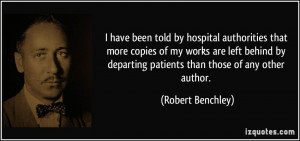 ... left behind by departing patients than those of any other author