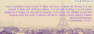 Love Is Patient Love Is Kind It Does Not Envy It Does Not Boast