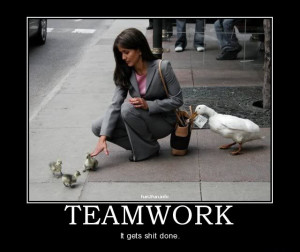 Teamwork, It Gets Shit Done ”