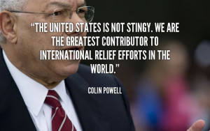 The United States Is Not Stingy. We Are The Greatest Contributor To ...