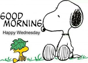 Snoopy Good Morning Happy Wednesday