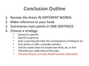 Examples of good conclusion sentences for essays uncategorized