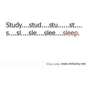 Study or sleep Funny Pictures, Funny Quotes Photos, Quotes, Images ...