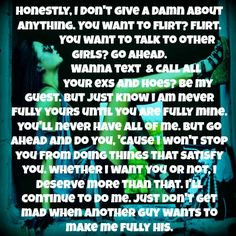 Great words for women to live by. #honesty #idgaf #flirt #text #call ...