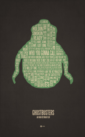 has designed some poster art made up of entirely of movie quotes ...