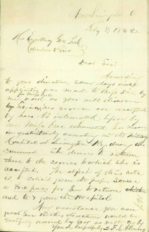 ... of the letter to Dr.Flowers regarding the appointment of nurses