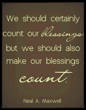 Make your Blessings Count
