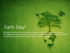 The very first Earth Day was celebrated forty-five years ago in 1970 ...