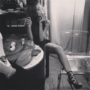 Rihanna enjoyed the yearly 4/20 celebration on Saturday by smoking ...