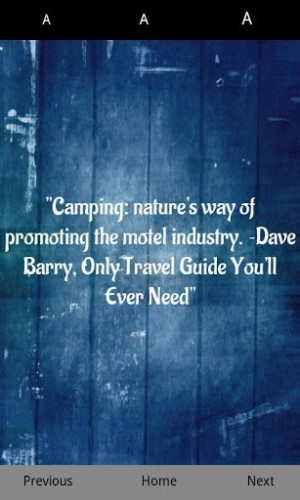 View bigger - Camping Quotes for Android screenshot
