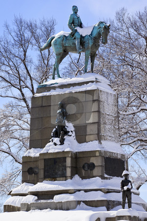 ... -General-Sherman-Statue-Pennsylvania-Ave-After-the-Snow-Washingto.jpg