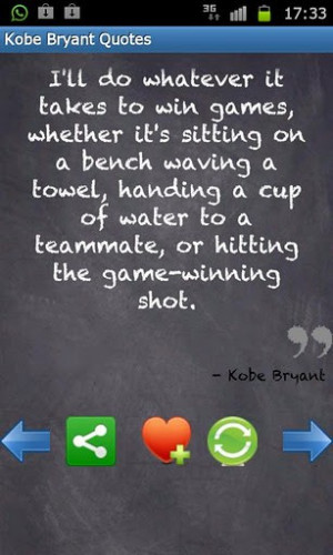 View bigger - z - Kobe Bryant WINNING Quotes for Android screenshot