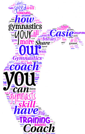 ... you all might come up with, please share your gymnastics word clouds
