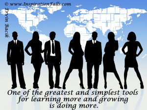 Business Wallpaper with an inspiration quote about work