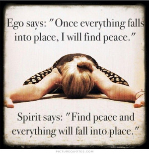 Ego says, 