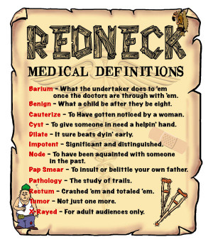 Redneck Medical Definitions