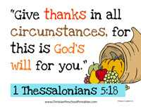 Thessalonians 5:18 Bible Verse Printables