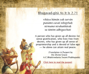Bhagavad-gita As It Is Chapter 2 Verse 71