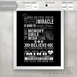 OTH Subway Sign PRINT (One Tree Hill quote) / Word Art / Inspiring ...