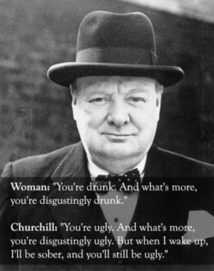 Funny Winston Churchill Quote Joke Image Pictures