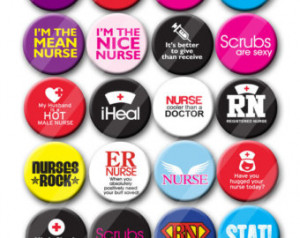 Nurse RN Party Favors Sarcastic Say ings Humor Funny Pin Back Button ...