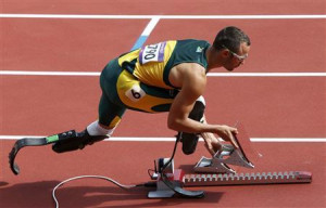 Double amputee Pistorius makes 400m bow