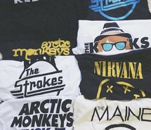 ... monkeys, bands, the killers, the kooks, the maine, the strokes, tshirt