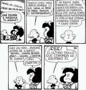 Miguelito, Susanita, Libertad, Mafalda, Manolito, Guille y Felipe