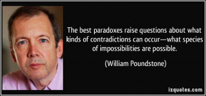 The best paradoxes raise questions about what kinds of contradictions ...