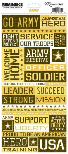 Stickers-Army Quote #MemorialDay #Scrapbooking More